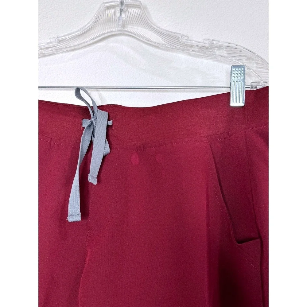 FIGS Technical Collection Zamora Scrub Pants M/P Burgundy Medical Nurse Vet Dr - Picture 3 of 8